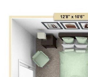 Crescent - One Bedroom One Bath Floor Plan Crescent - One Bedroom One Bath Floor Plan at Grand Bend Club, Grand Blanc, Michigan